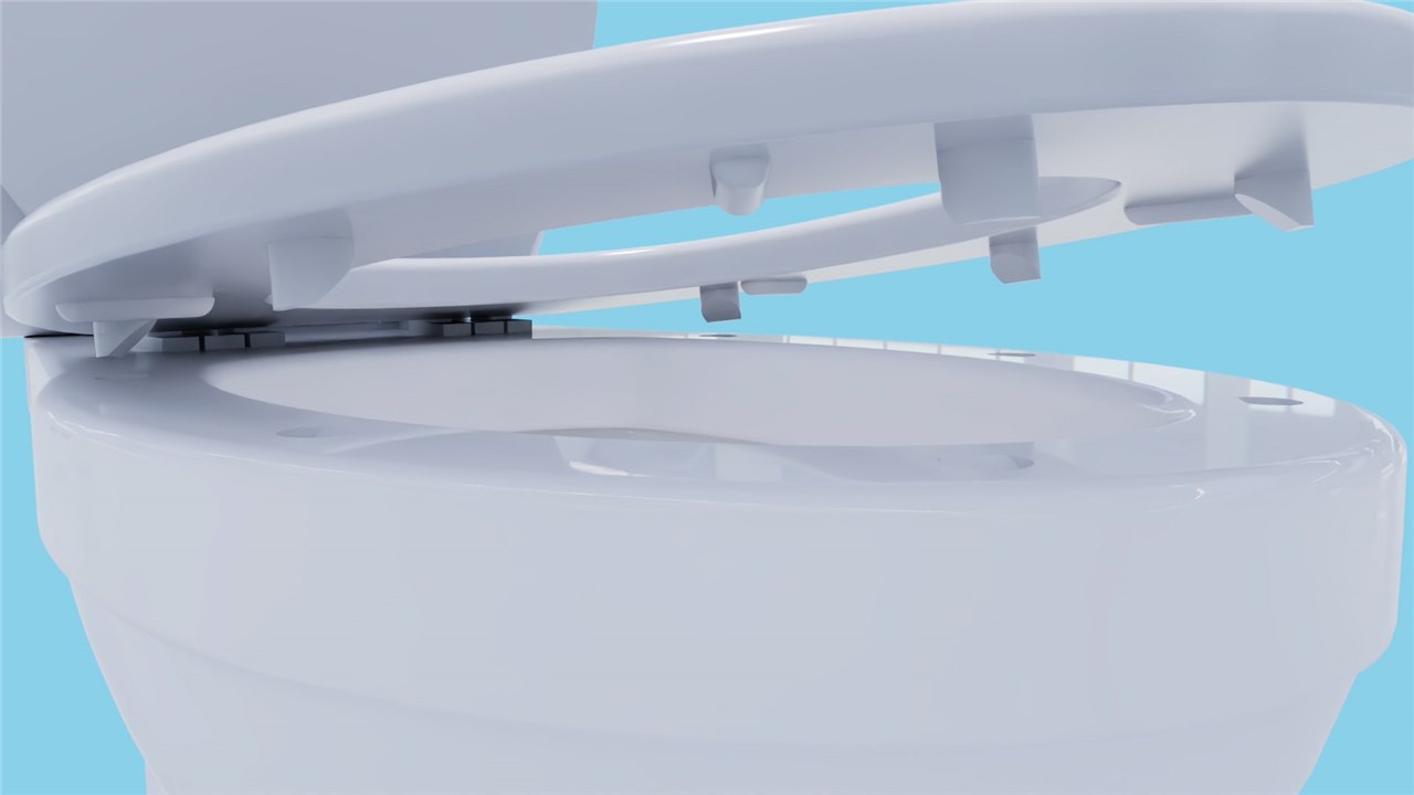Close-up of the locking pegs
